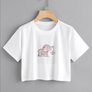 Elephant crop top